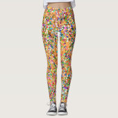 数々の色モザイクモダングリットグリッター#9 レギンス (正面)