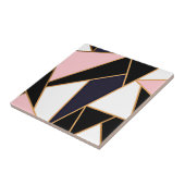 数々の色モザイク模様プリントタイル タイル (側面)