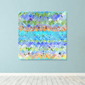 数々の色モザイク模様#2 キャンバスプリント (インサイチュ (ウッドフロア))