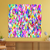 数々の色モザイク波パターン#2 キャンバスプリント (インサイチュ (リビング))