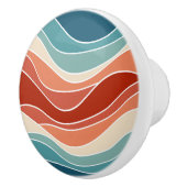 数々の色レトロスタイル波 セラミックノブ (右)