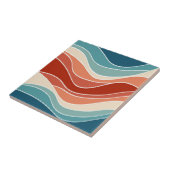 数々の色レトロスタイル波 タイル (側面)