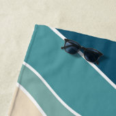 数々の色レトロスタイル波 ビーチタオル (インサイチュ)