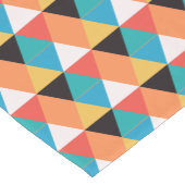数々の色三角形パターン ショートテーブルランナー (コーナー)