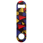 数々の色三角形パターン スピード栓抜き (正面)