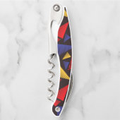 数々の色三角形パターン ソムリエナイフ (正面)