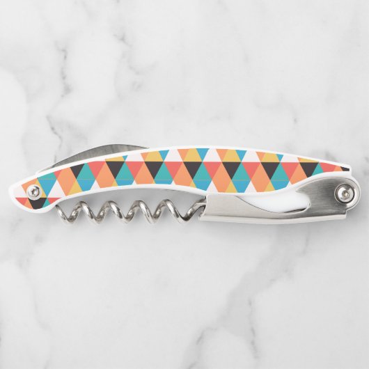 数々の色三角形パターン ソムリエナイフ (裏面)