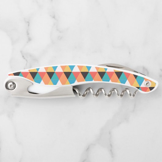 数々の色三角形パターン ソムリエナイフ (正面)