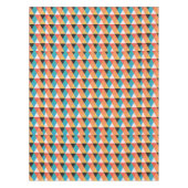 数々の色三角形パターン テーブルクロス (正面)