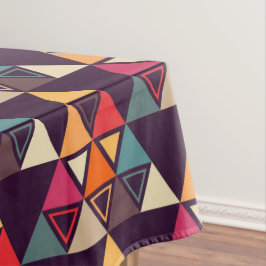 数々の色三角形状切削板 テーブルクロス