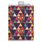 数々の色三角形状切削板 フラスク (裏面)