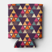 数々の色三角形状切削板 缶クーラー (正面)