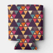 数々の色三角形状切削板 缶クーラー (裏面)