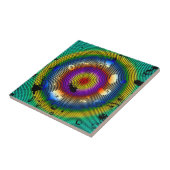 数々の色丸パターン タイル (側面)