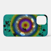 数々の色丸抽象芸術アート Case-Mate iPhoneケース (裏面 (横))