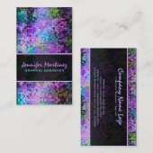 数々の色光とグリッターパターン3 名刺 (正面/裏面)