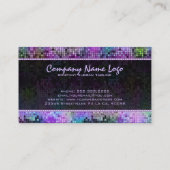 数々の色光とグリッターパターン3 名刺 (裏面)