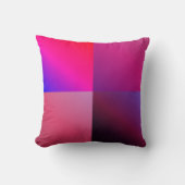 数々の色勾配ピンク青 クッション (正面)
