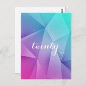 数々の色宝石トーンテーブル番号はがき ポストカード (正面/裏面)