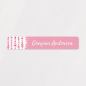 数々の色幾何三角形の子供ラベルのスキニー ラベル (デザイン1)