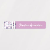 数々の色幾何三角形の子供ラベルのスキニー ラベル (デザイン2)