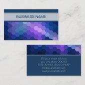 数々の色幾何六角パターン2 名刺 (正面/裏面)