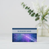 数々の色幾何六角パターン2 名刺 (スタンド正面)