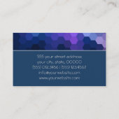 数々の色幾何六角パターン2 名刺 (裏面)