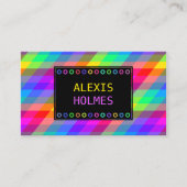 数々の色幾何学模様 名刺 (正面)