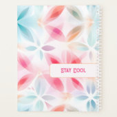 数々の色幾何学花 プランナー手帳 (裏面)