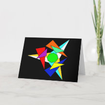 数々の色幾何星爆発