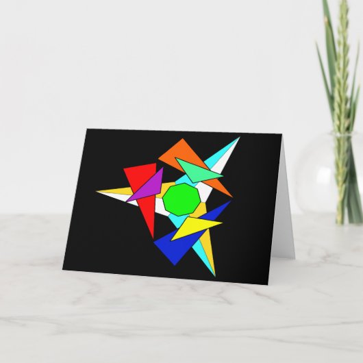 数々の色幾何星爆発 カード (正面)