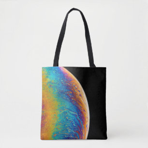 数々の色惑星絵画液 トートバッグ