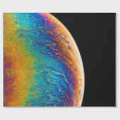 数々の色惑星絵画液 ラッピングペーパー (フラット)