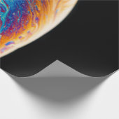 数々の色惑星絵画液 ラッピングペーパー (角)