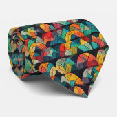 数々の色抽象デザイン ネクタイ (ロール)