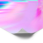 数々の色抽象芸術の背景パタカラフルーン ポスター (角)