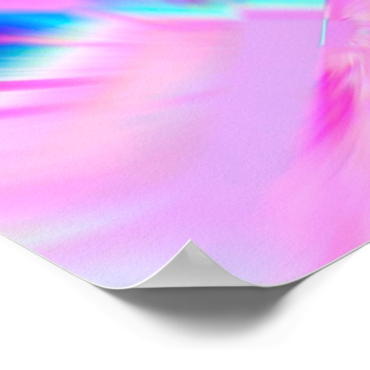 数々の色抽象芸術の背景パタカラフルーン ポスター (角)