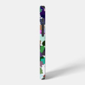 数々の色抽象芸術結晶パターン iPhoneケース (左側面)