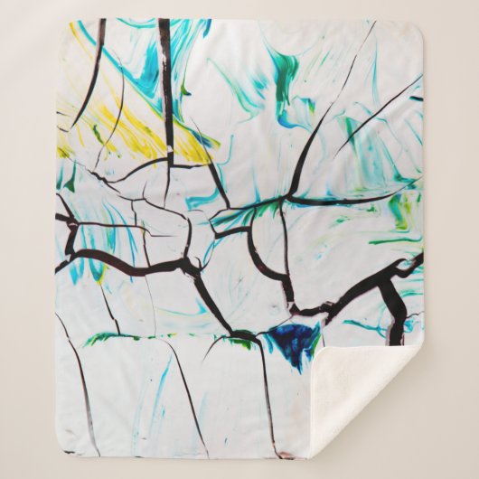数々の色抽象芸術絵画 シェルパブランケット (正面)