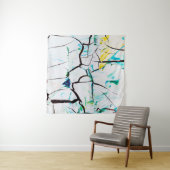数々の色抽象芸術絵画 タペストリー (インサイチュ(横))