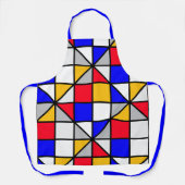数々の色正方形 エプロン (正面)