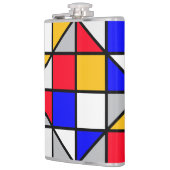 数々の色正方形 フラスク (左)