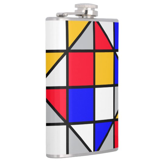 数々の色正方形 フラスク (右)