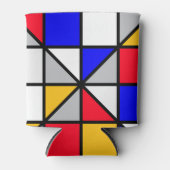 数々の色正方形 缶クーラー (正面)