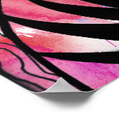 数々の色水彩及びインクパターンスケッチ ポスター (角)