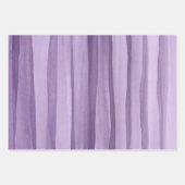 数々の色水彩模様ブルーパープルグリーン ラッピングペーパーシート (正面3)