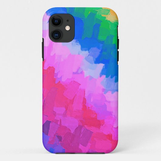 数々の色水色抽象芸術背景#2 Case-Mate iPhoneケース (裏面)