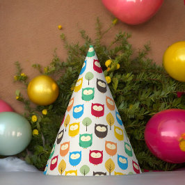 数々の色漫画フクロウパーティー帽子 パーティーハット