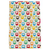 数々の色漫画フクロウ抱き枕 ミディアムペーパーバッグ (正面)